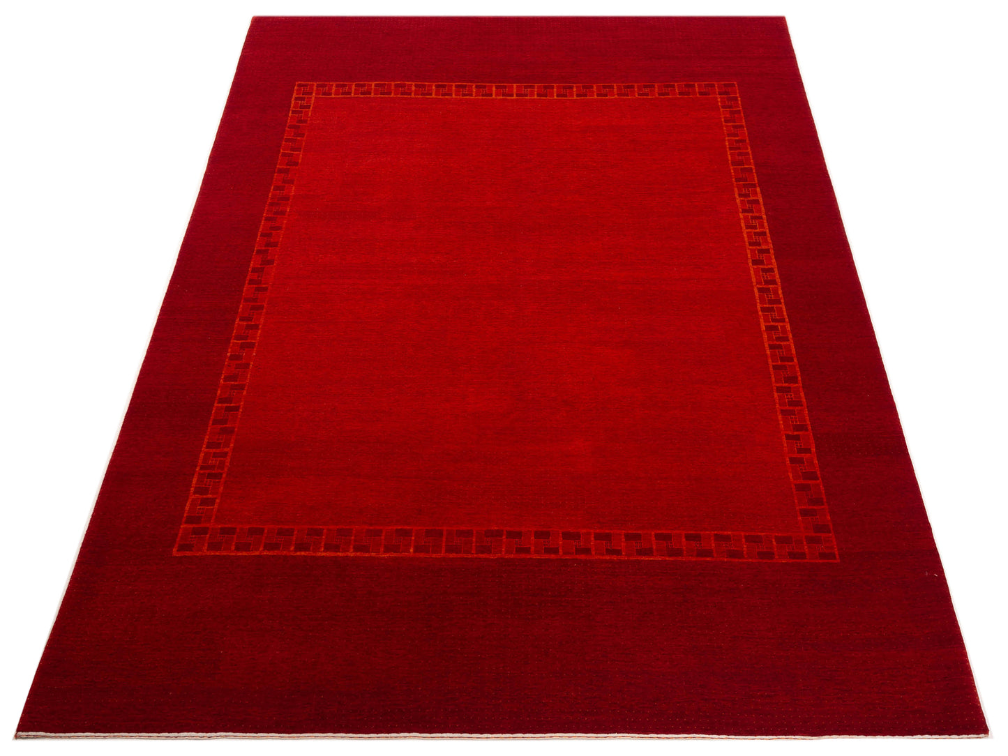 Loriyan Orange Red 9x11.9 Hand Knotted Rug