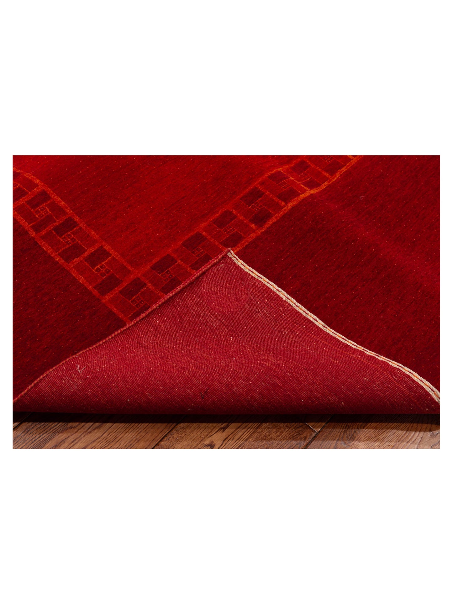 Loriyan Orange Red 9x11.9 Hand Knotted Rug