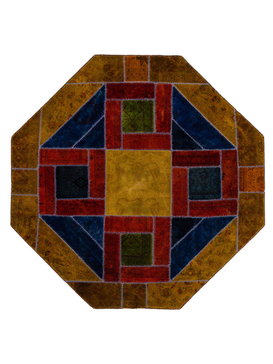 Pasha Turkish Vestige Patchwork  Multi  Contemporary