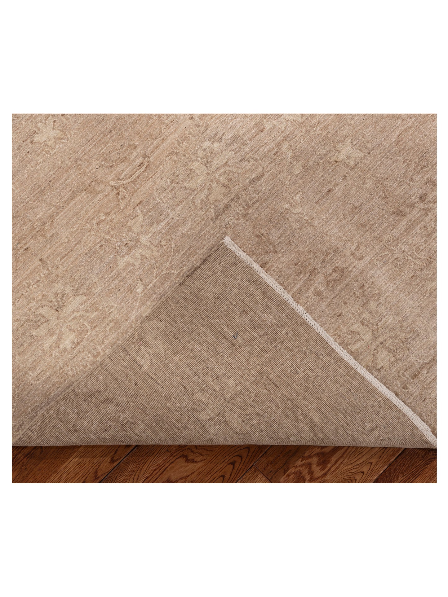 Lailora Brown 7.10x9.2 Hand Knotted Rug