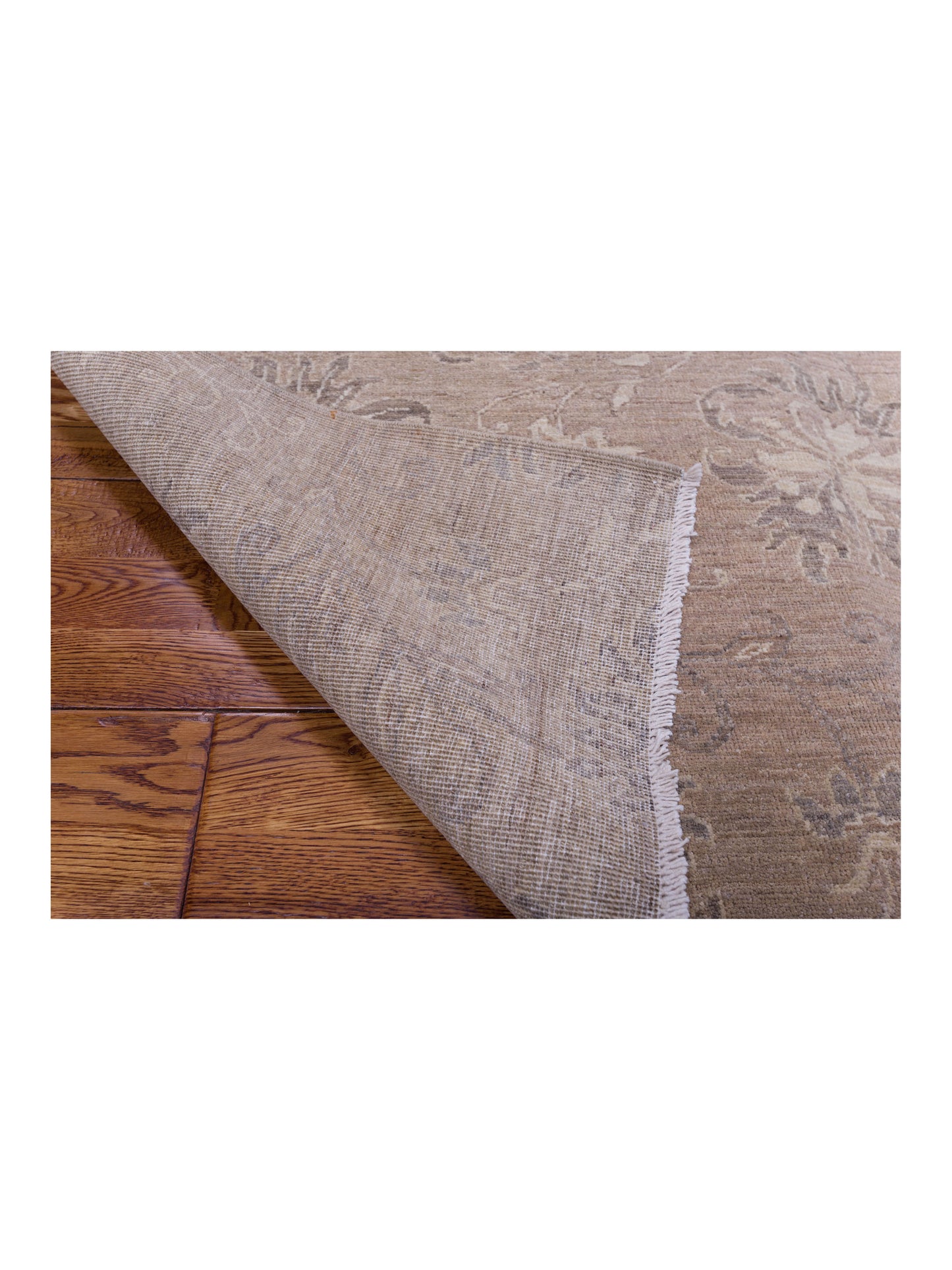 Lailora Brown 7.10x9.2 Hand Knotted Rug