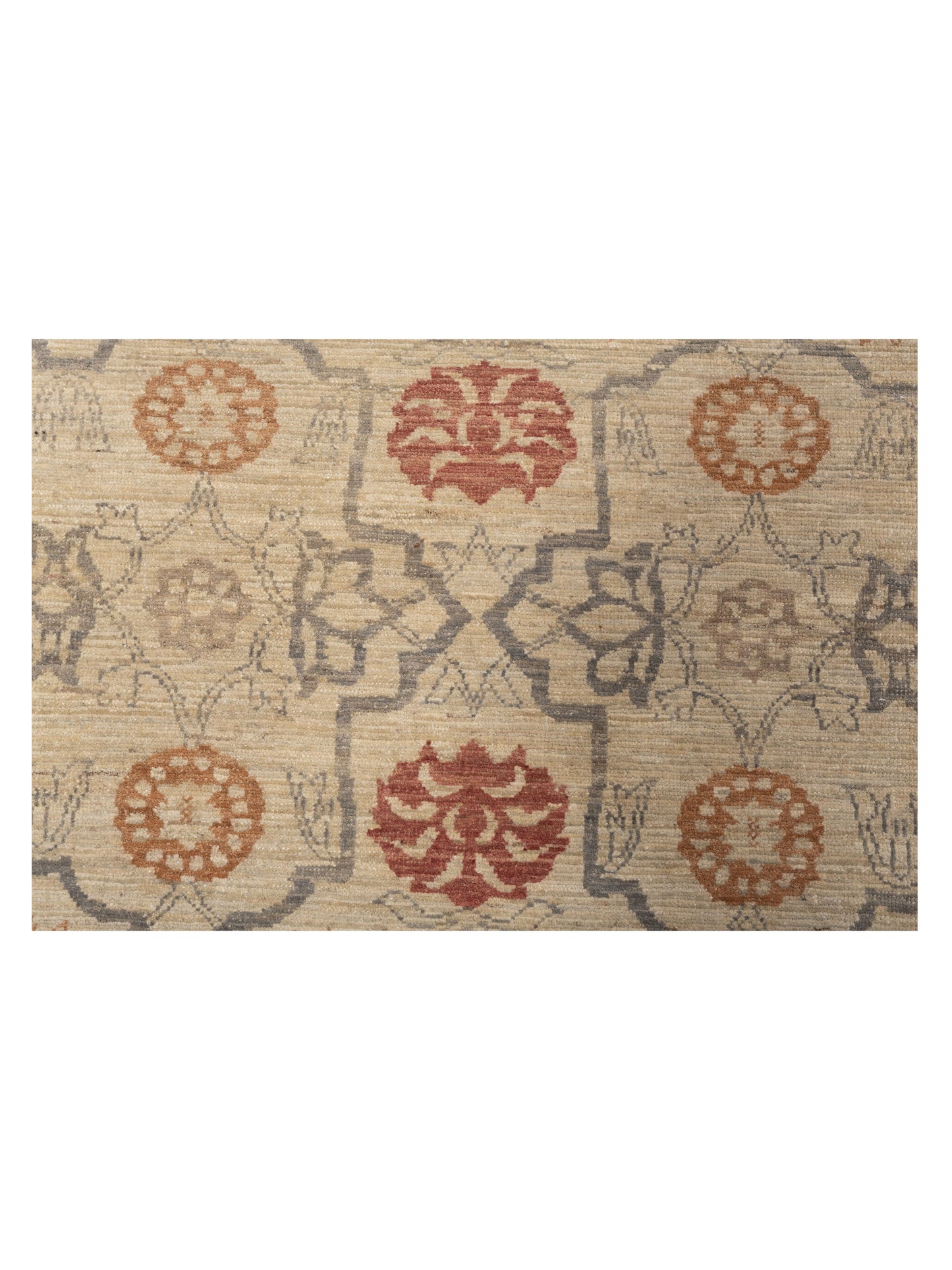 Lailora Beige Silver 6.1x8.8 Hand Knotted Rug