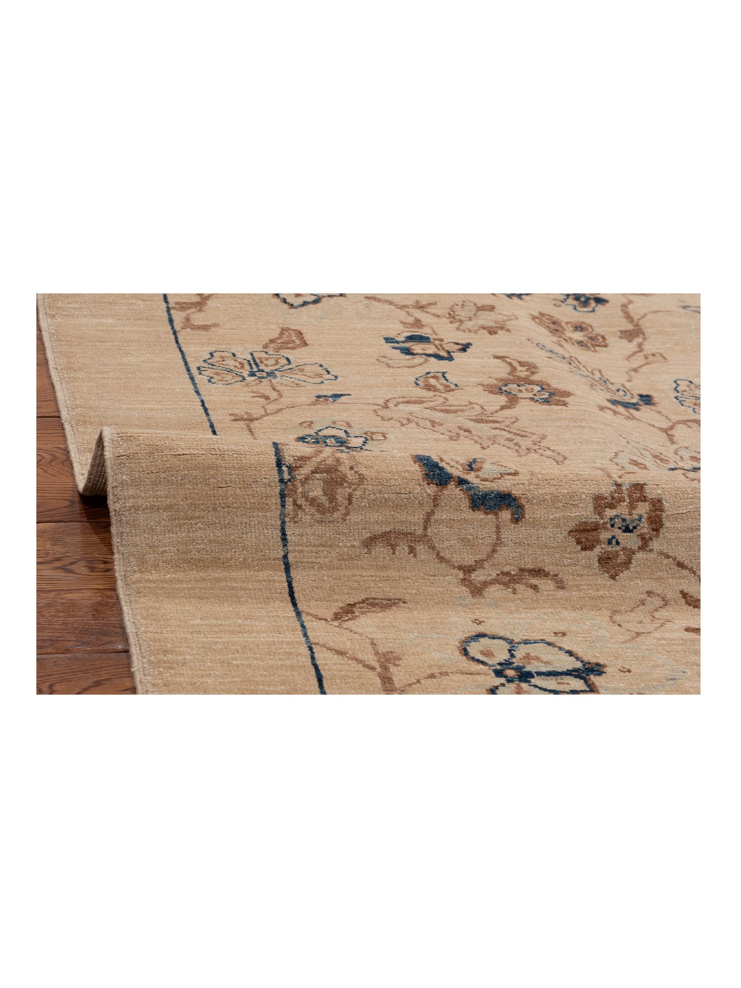 Lailora Beige Beige 6.2x8.9 Hand Knotted Rug