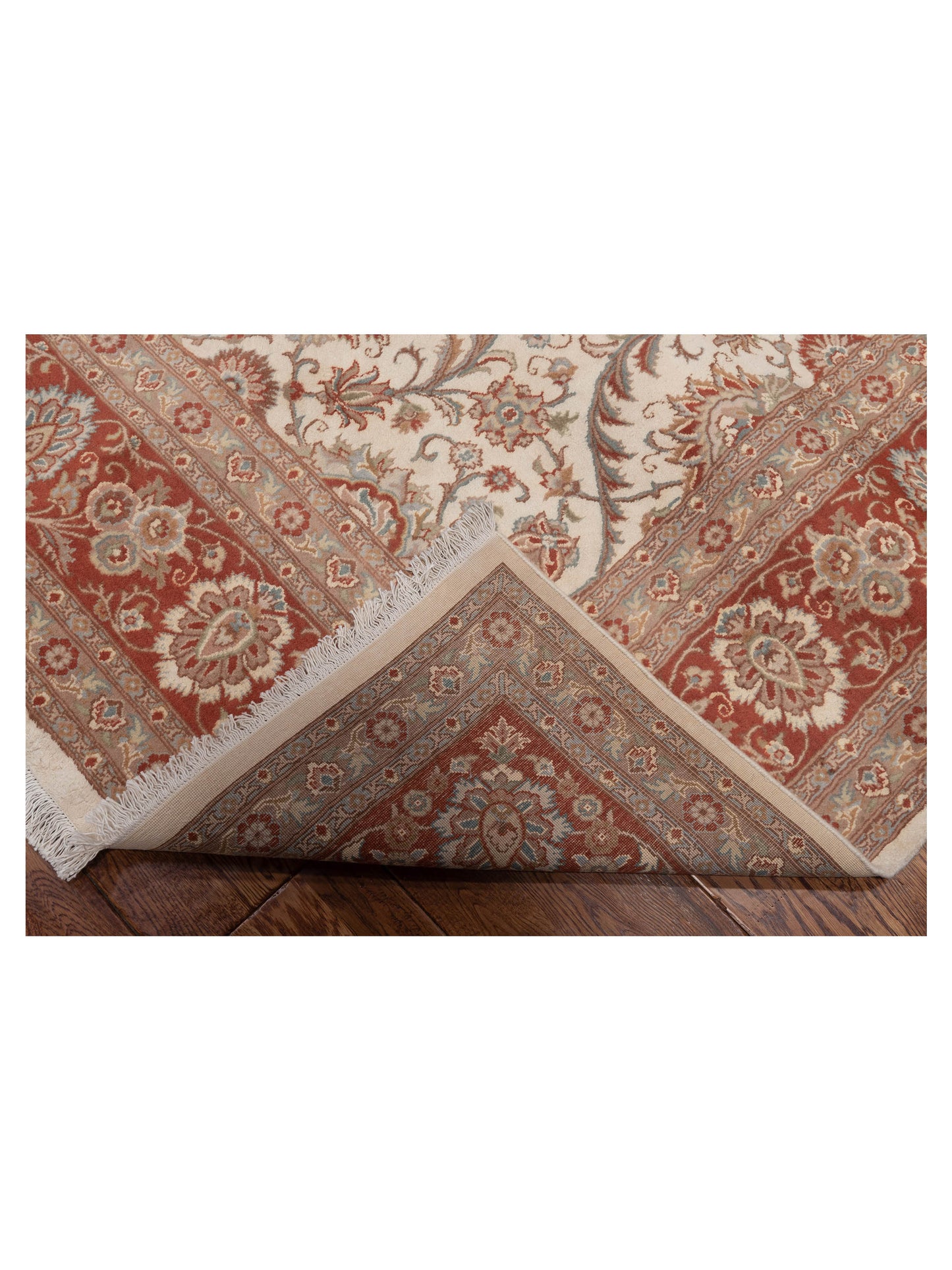 Artalya Ivory Brick 8.1x9.11 Hand Knotted Rug