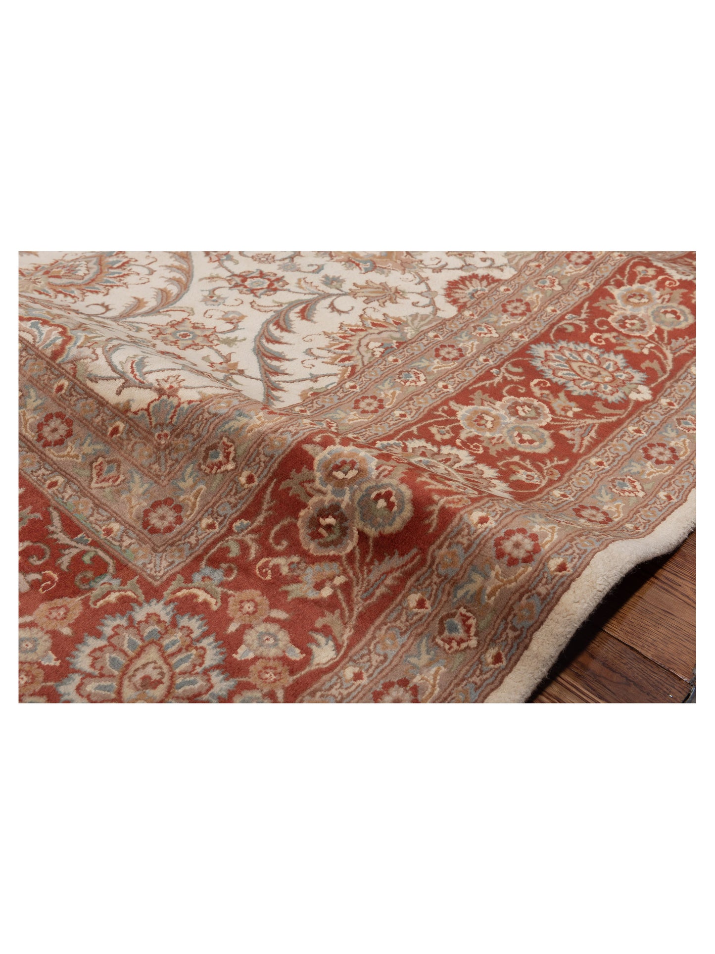 Artalya Ivory Brick 8.1x9.11 Hand Knotted Rug