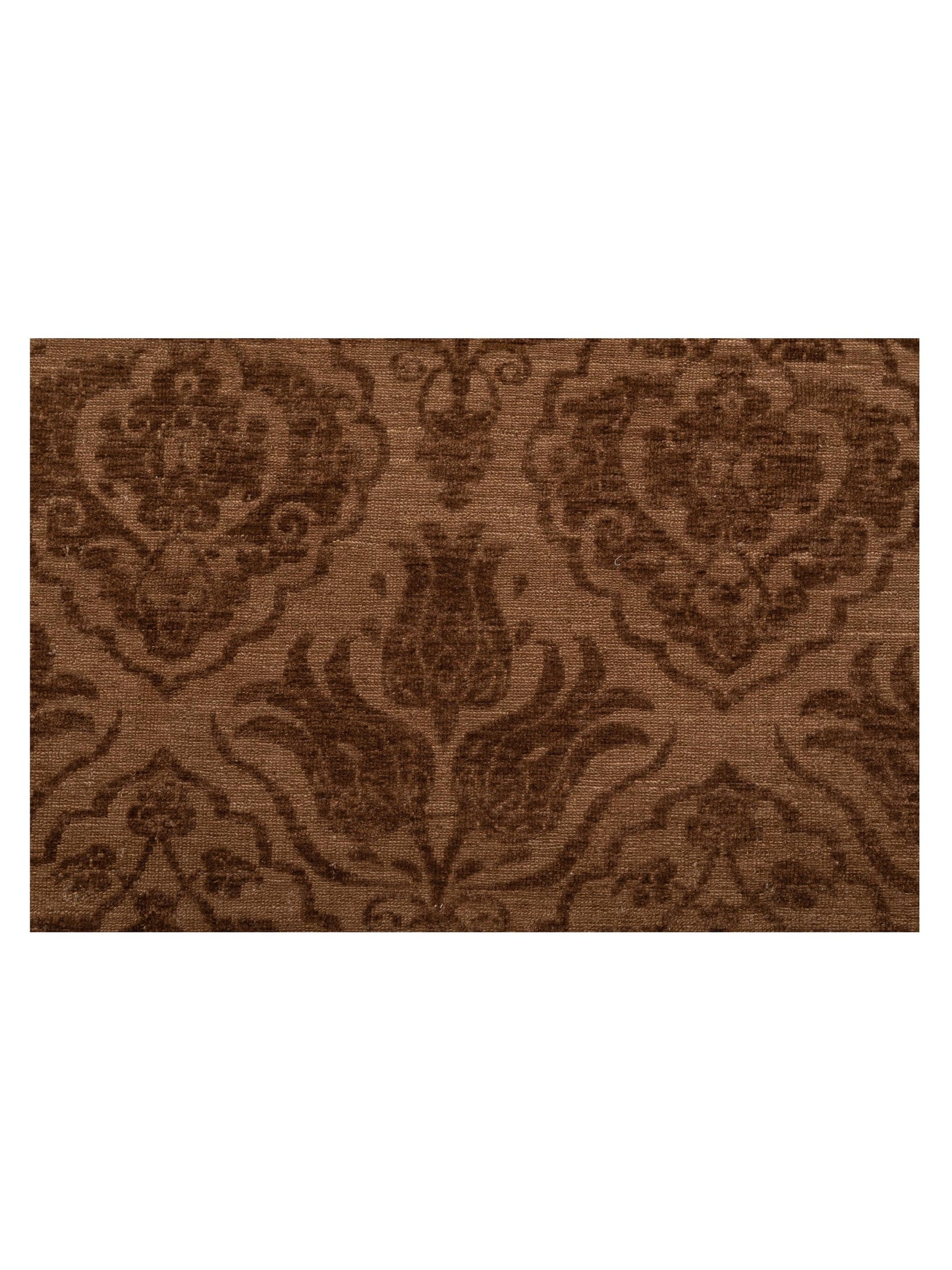 Defnera Dark Brown Brown 10.3x13.10 Hand Knotted Rug