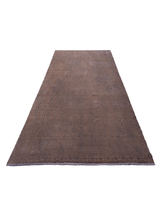Rechromia Brown Gray 10.3x13.6 Hand Knotted Rug