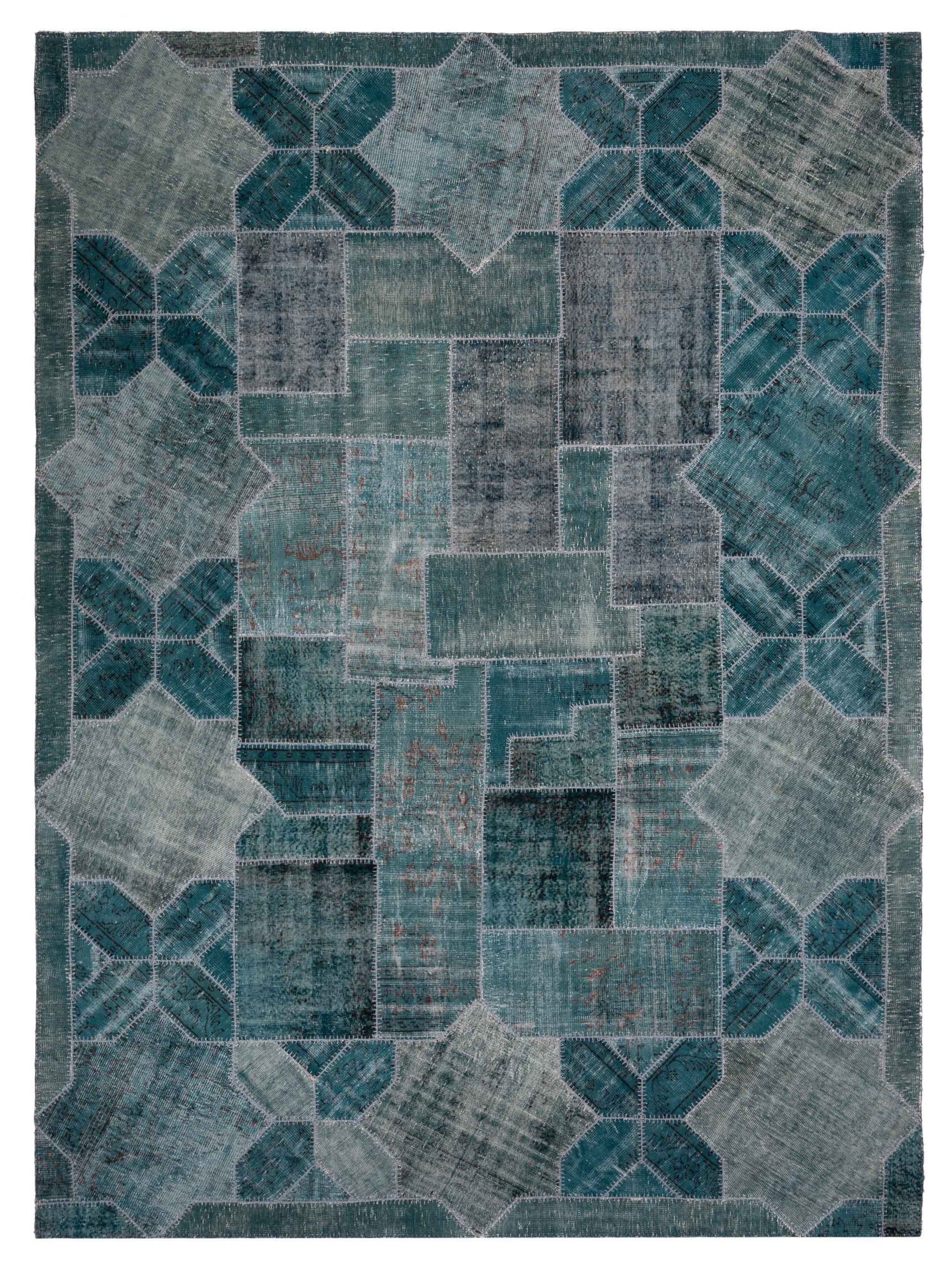Pasha Turkish Vestige Patchwork  Green  Contemporary