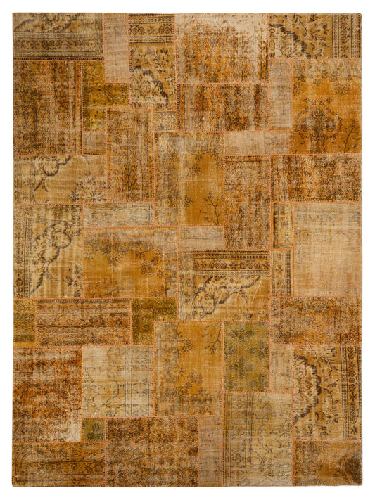 Pasha Turkish Vestige Patchwork  Yellow  Contemporary