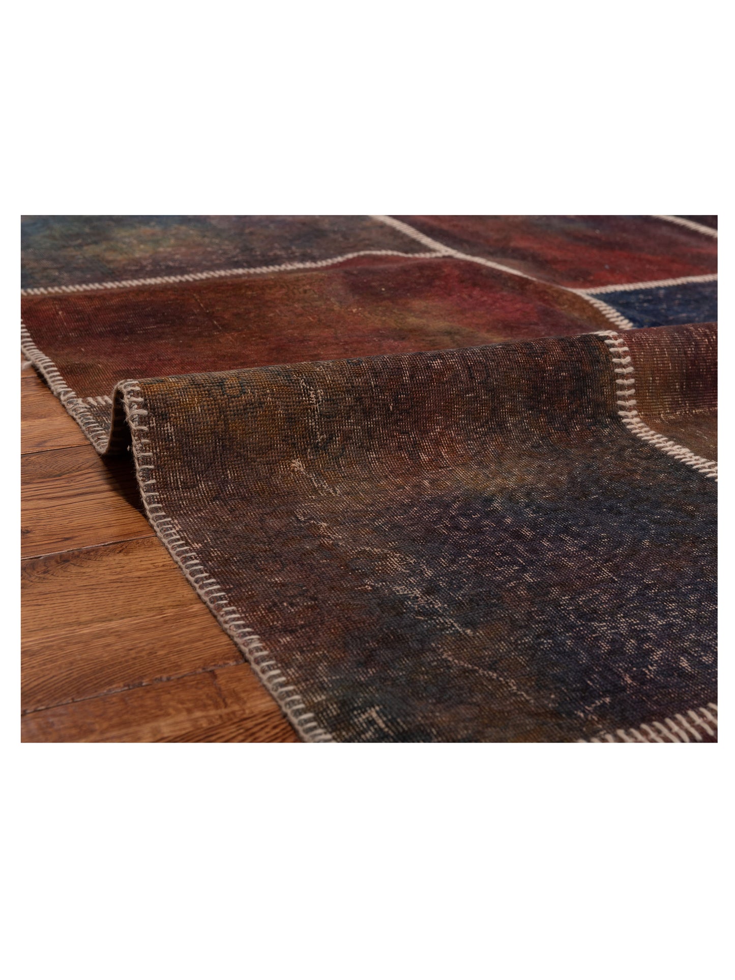 Patchwork Multi 8x9.10 Hand Knotted Rug