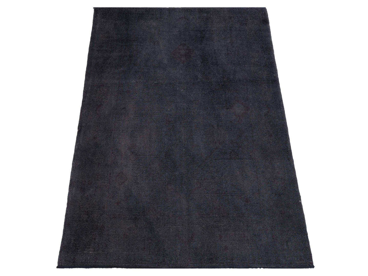 Vintage Charcoal 7x8.1 Hand Knotted Rug