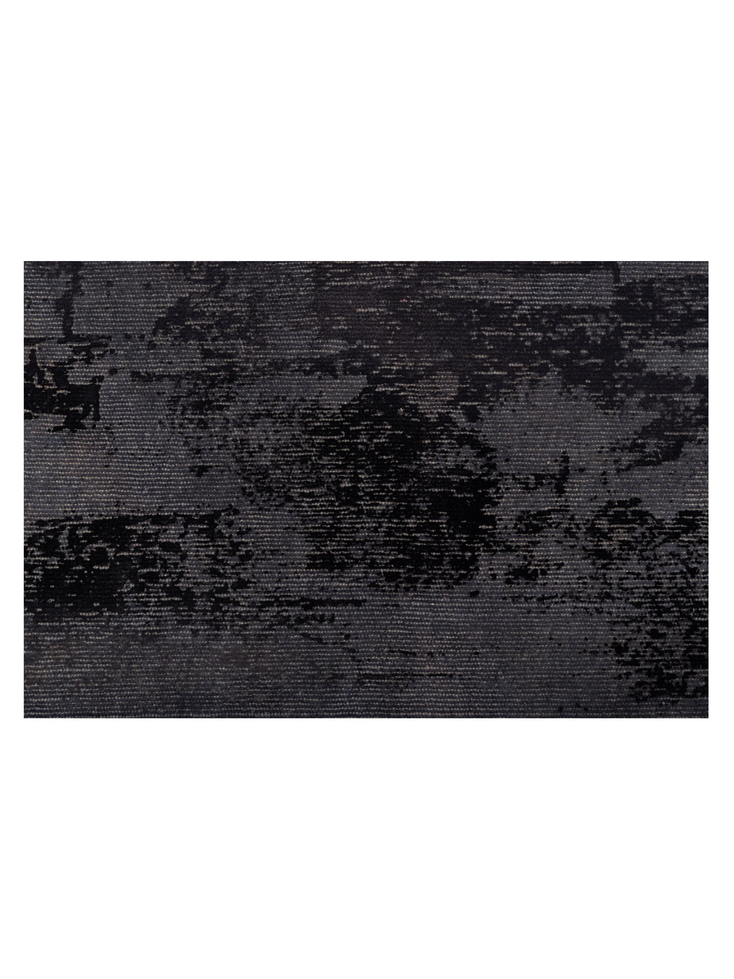 Vintage Dark Gray 9.6x12 Hand Knotted Rug