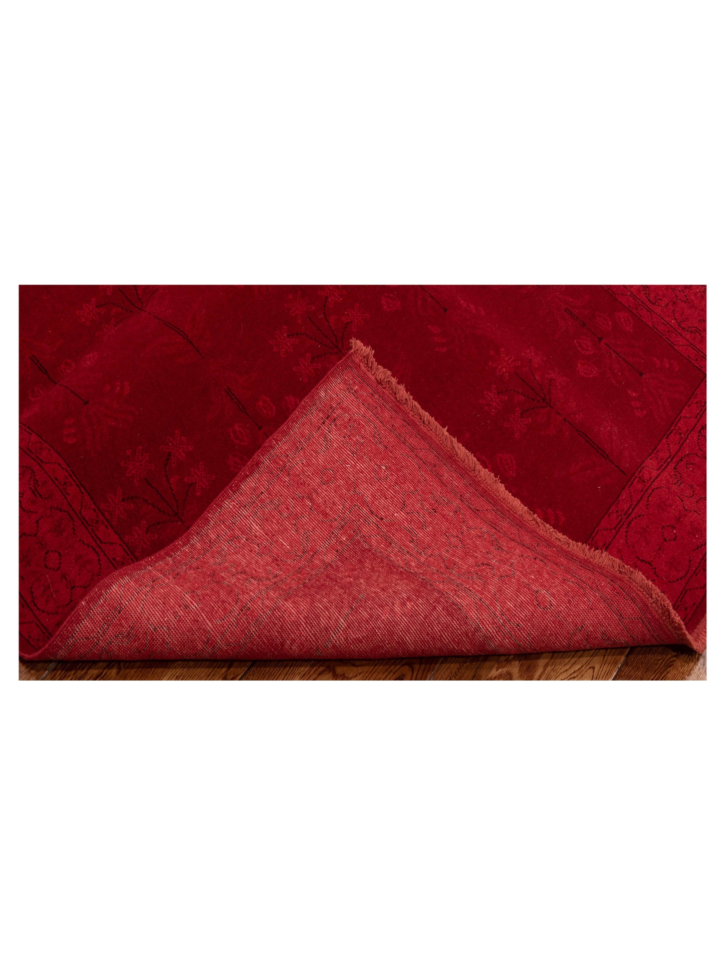 Vintage Red 4.4x6.3 Hand Knotted Rug