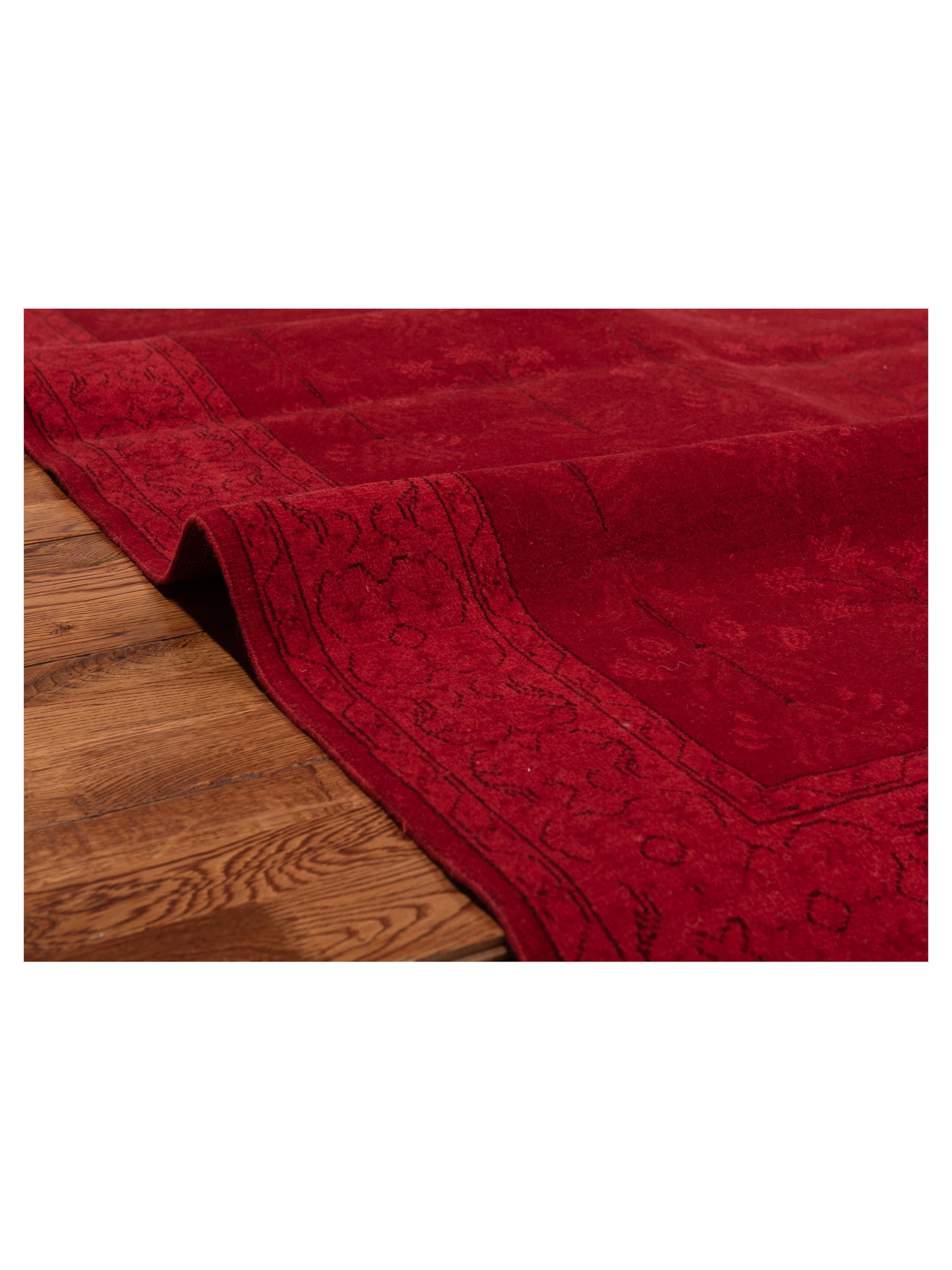 Vintage Red 4.4x6.3 Hand Knotted Rug