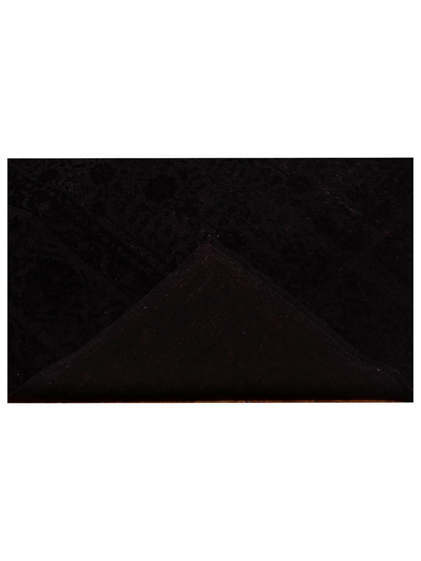 Vintage Black 6.7x9.1 Hand Knotted Rug