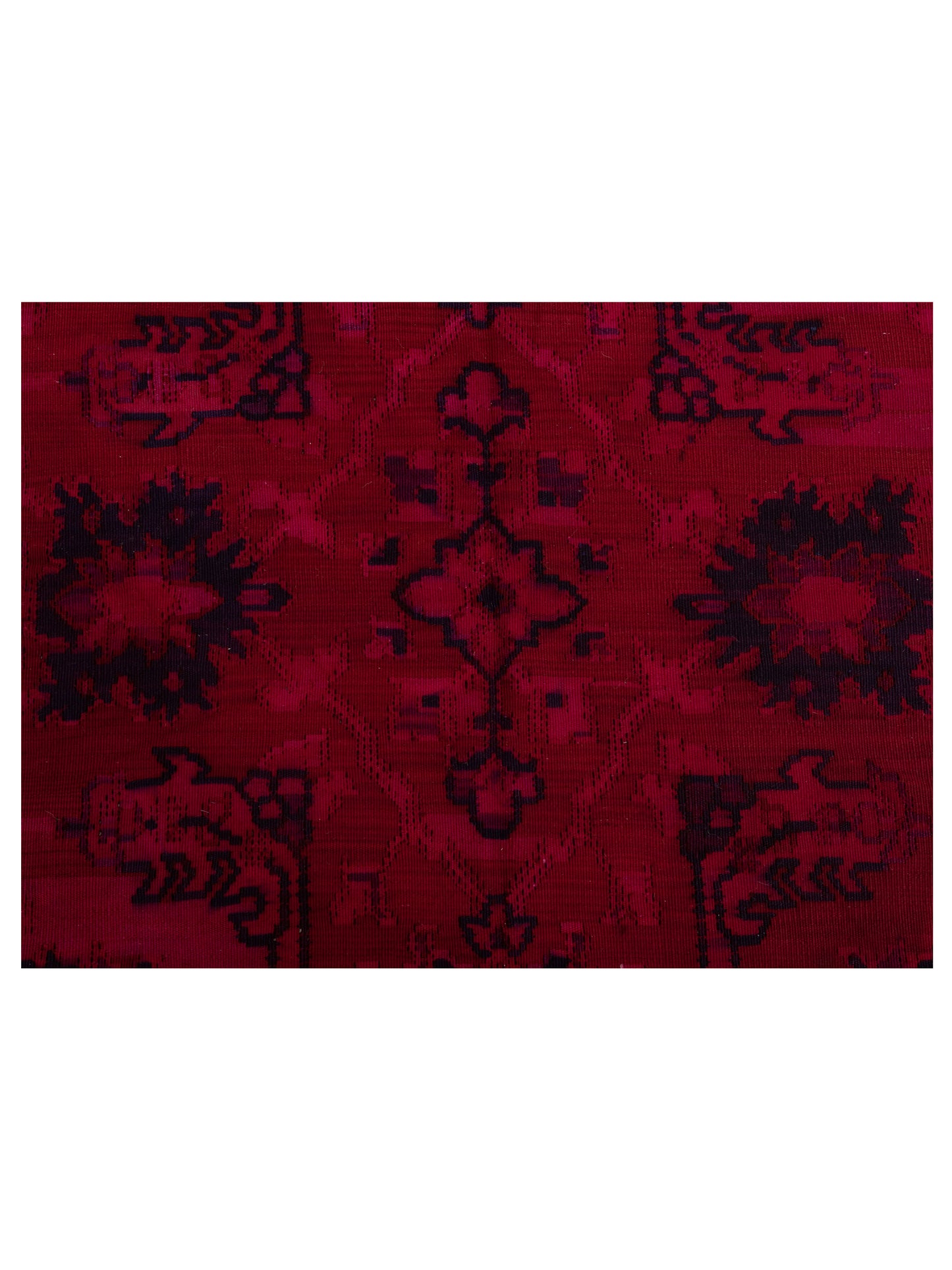 Vintage Red Red 6.6x8.7 Hand Knotted Rug