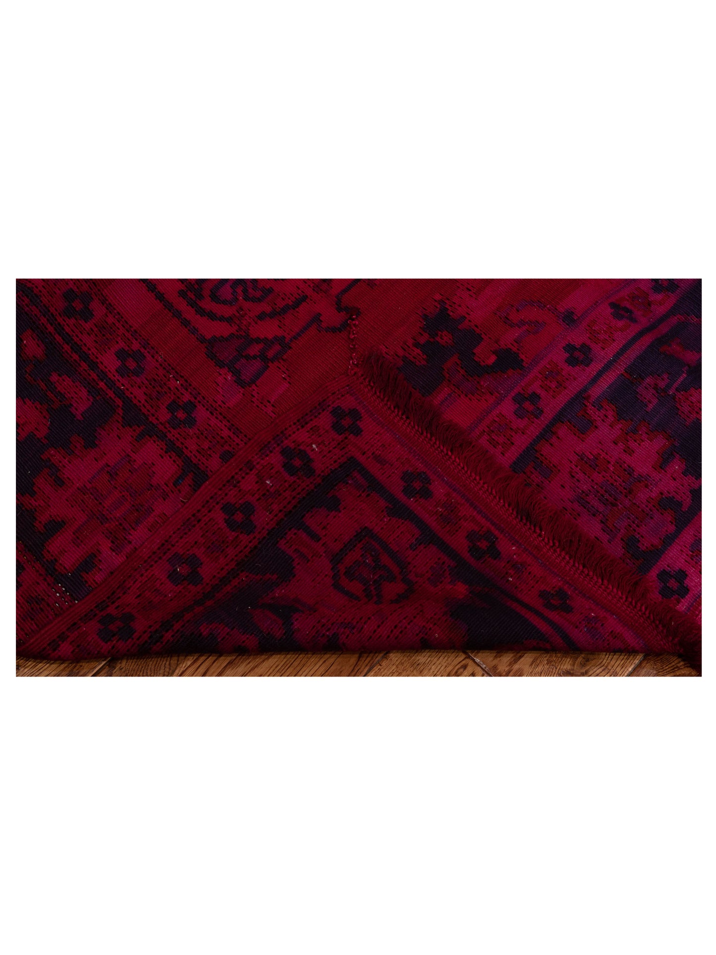 Vintage Red Red 6.6x8.7 Hand Knotted Rug