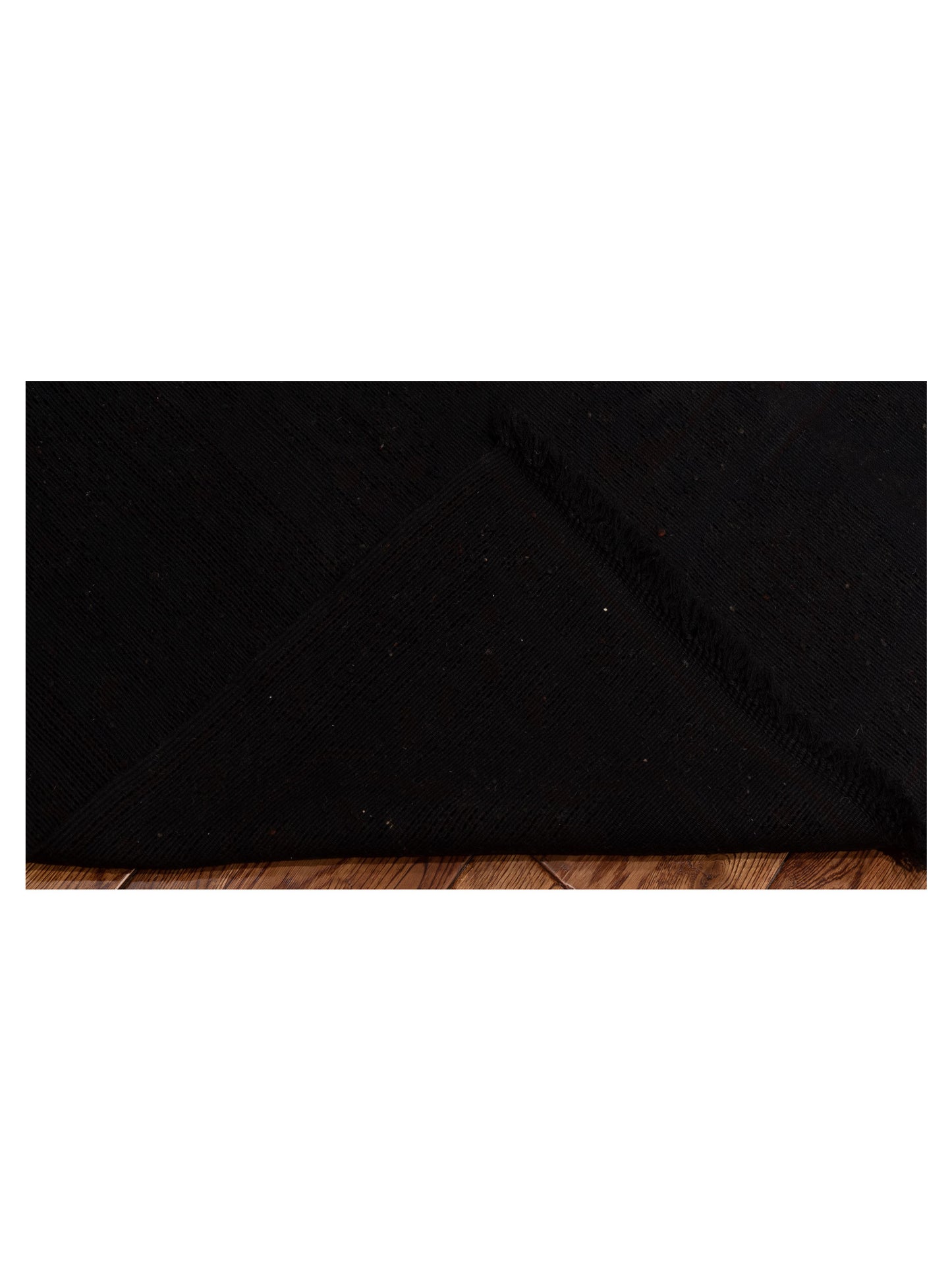 Vintage Black 6.7x6.9 Hand Knotted Rug