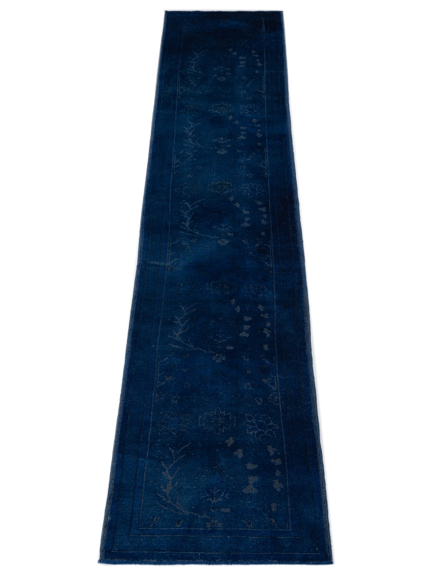 Vintage Blue 2.8x14.5 Hand Knotted Rug