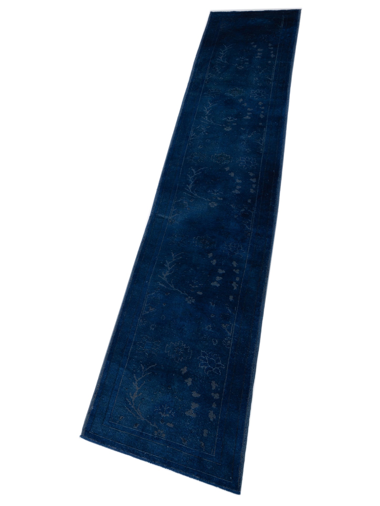 Vintage Blue 2.8x14.5 Hand Knotted Rug