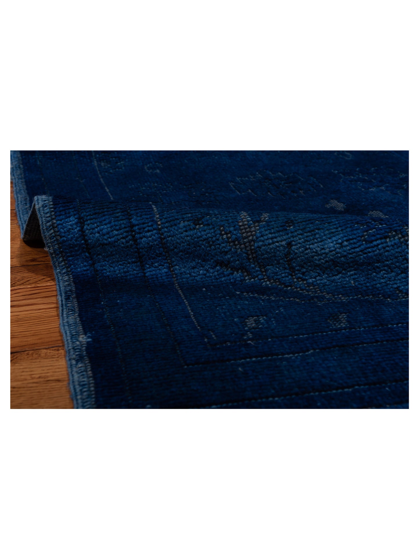 Vintage Blue 2.8x14.5 Hand Knotted Rug