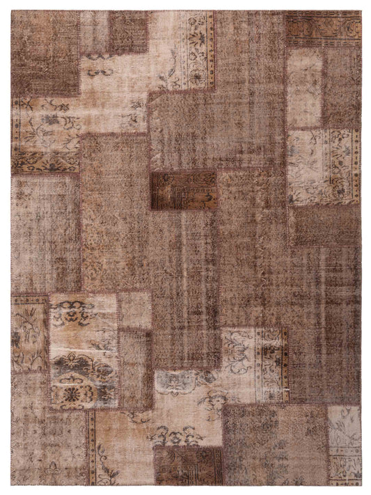 Pasha Turkish Vestige Patchwork  Brown  Contemporary