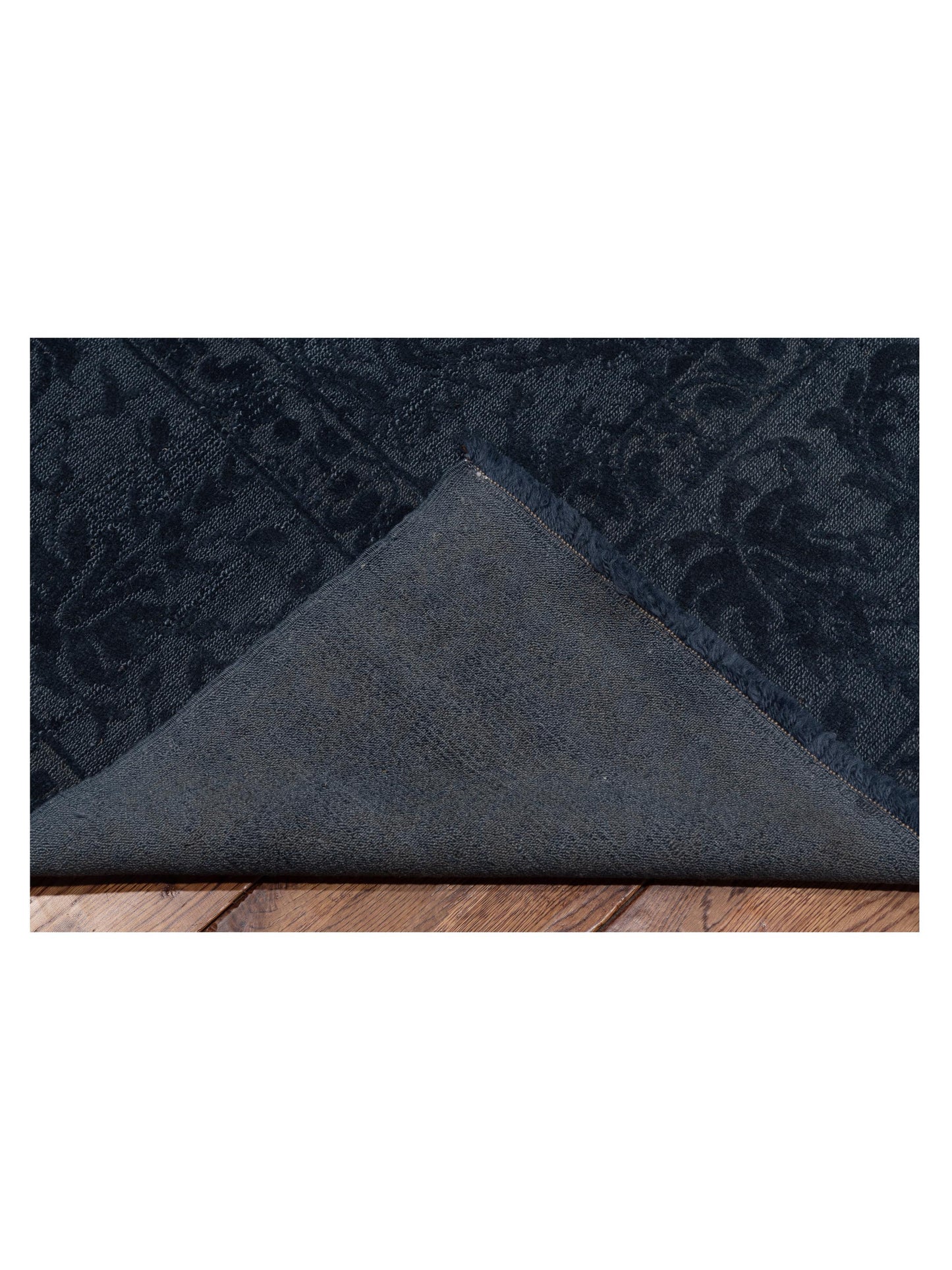 Defnera Dark Gray 9.2x11.10 Hand Knotted Rug