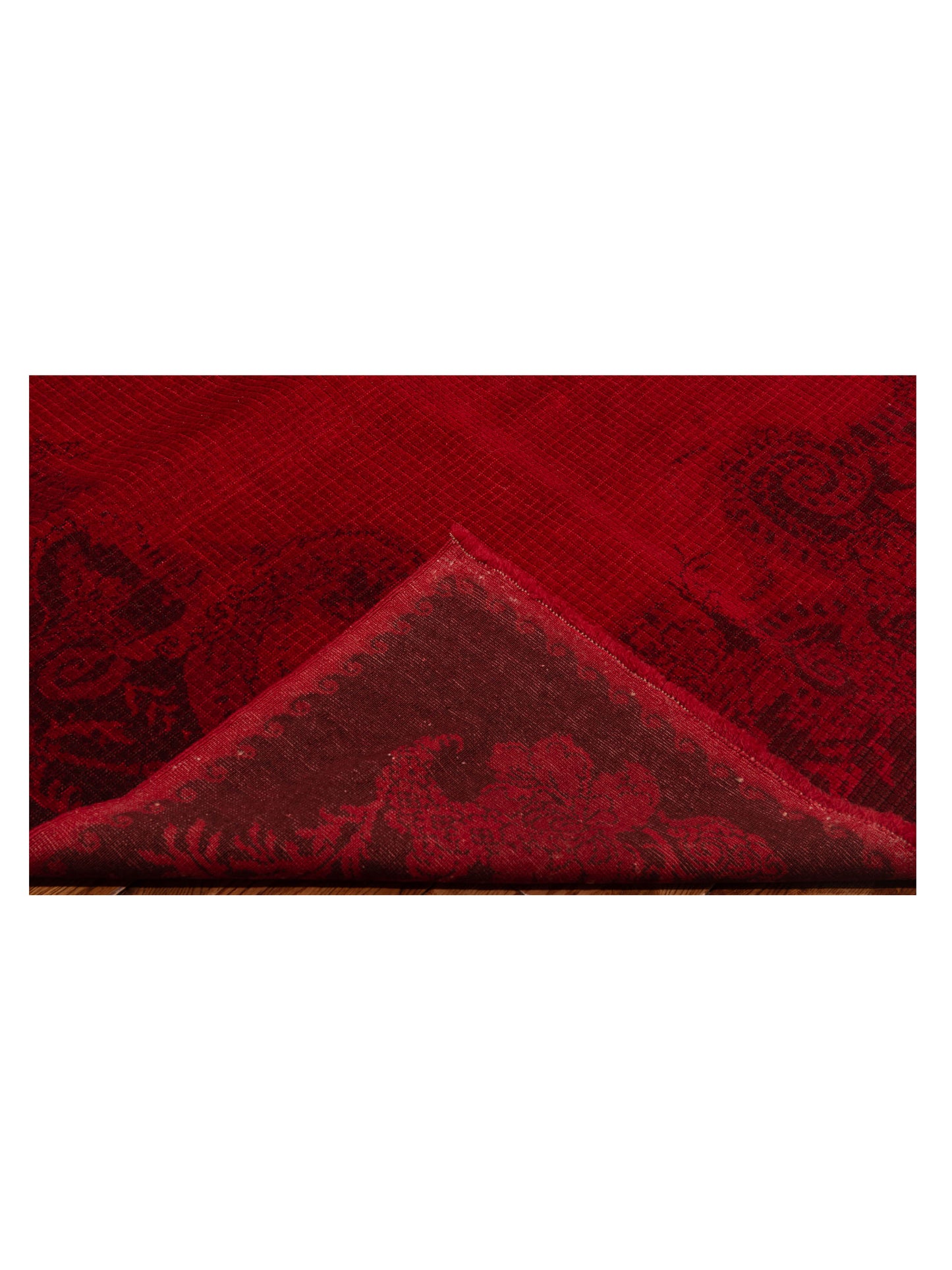 Vintage Red 6.10x9 Hand Knotted Rug