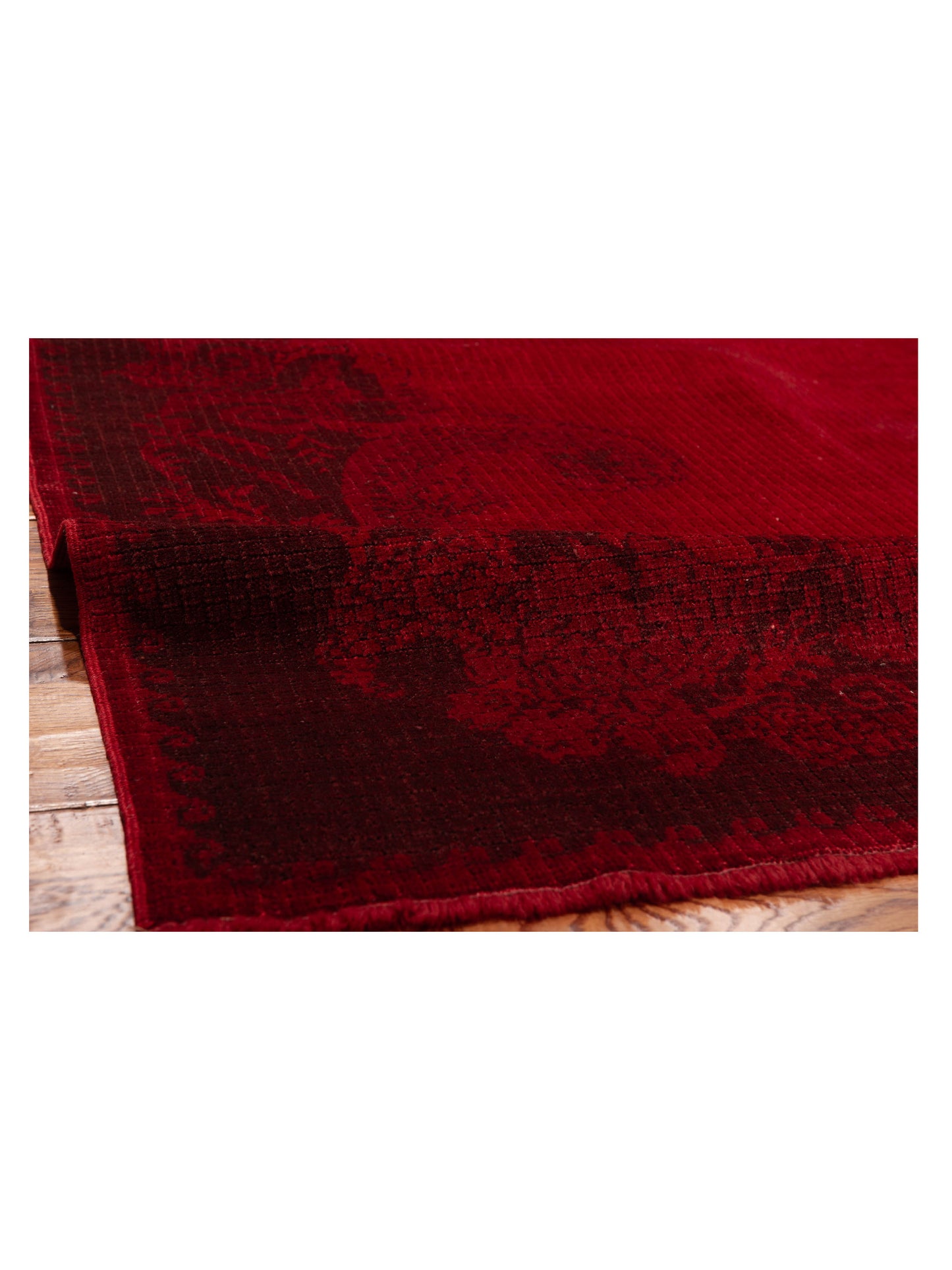 Vintage Red 6.10x9 Hand Knotted Rug