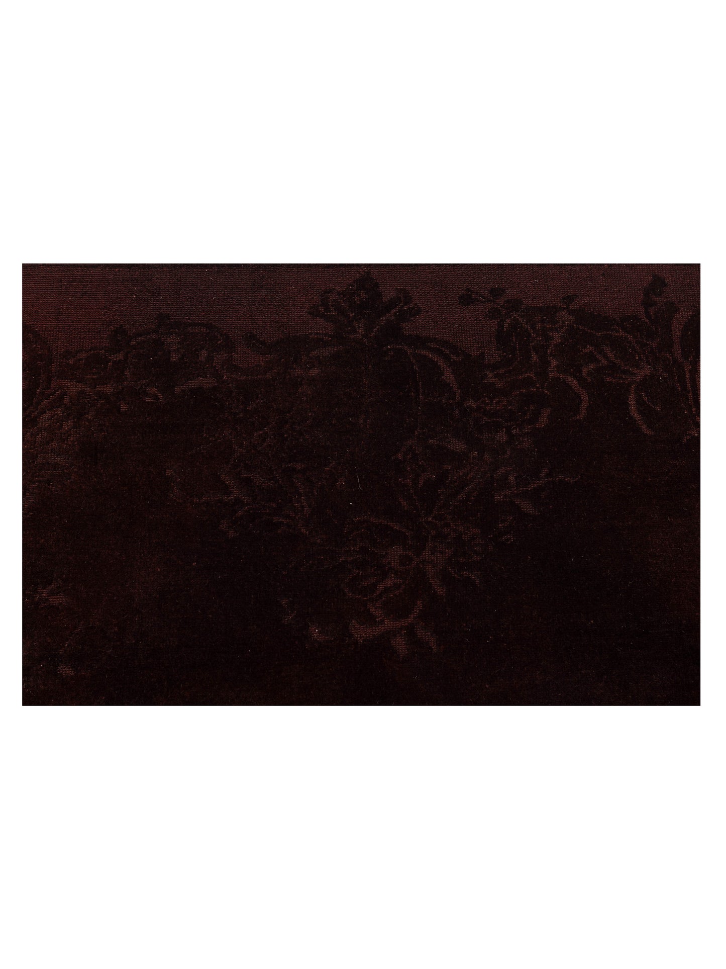 Vintage Dark Brown 6.10x9.6 Hand Knotted Rug