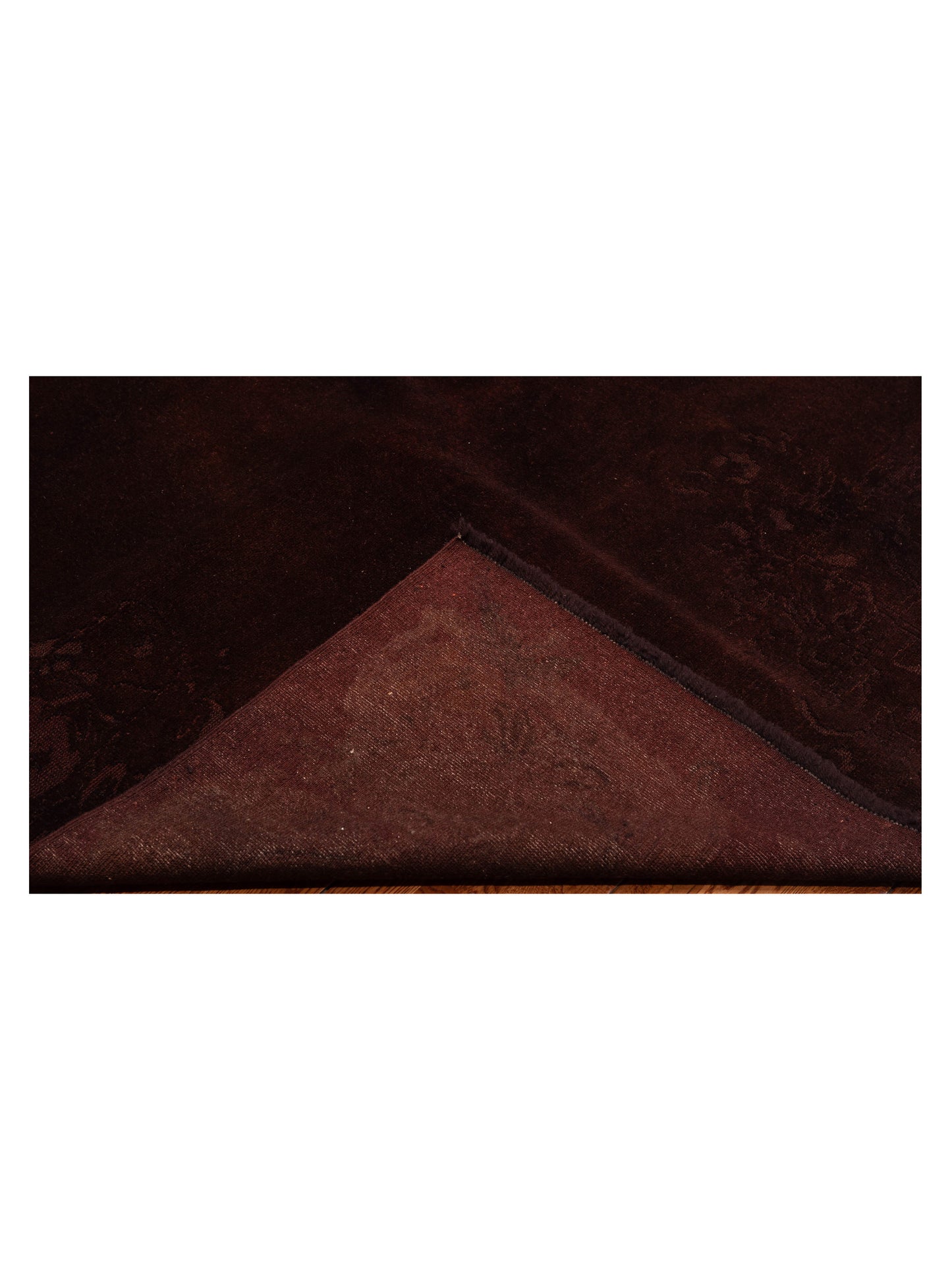 Vintage Dark Brown 6.10x9.6 Hand Knotted Rug