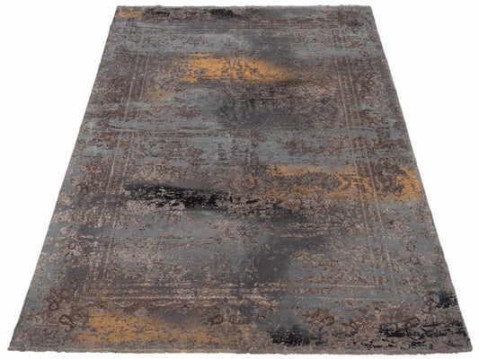Vintage Gray 6.6x9.7 Hand Knotted Rug
