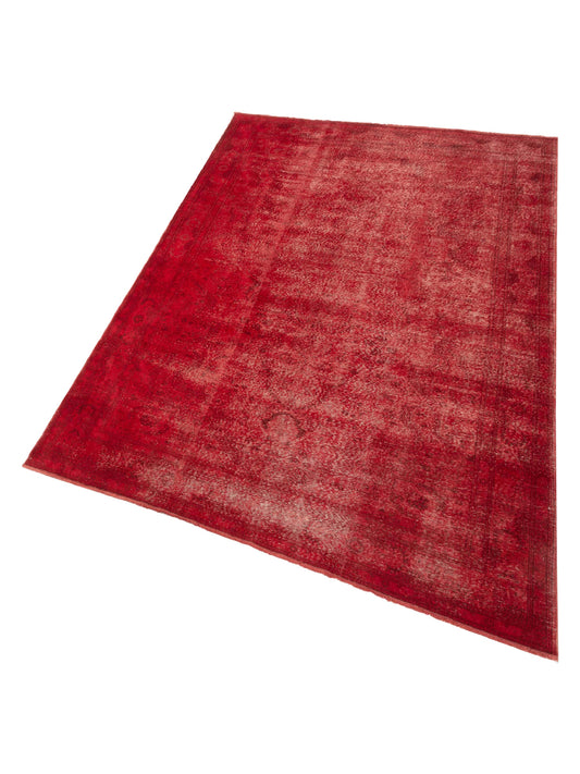 Vintage Red 6.5x9.6 Hand Knotted Rug