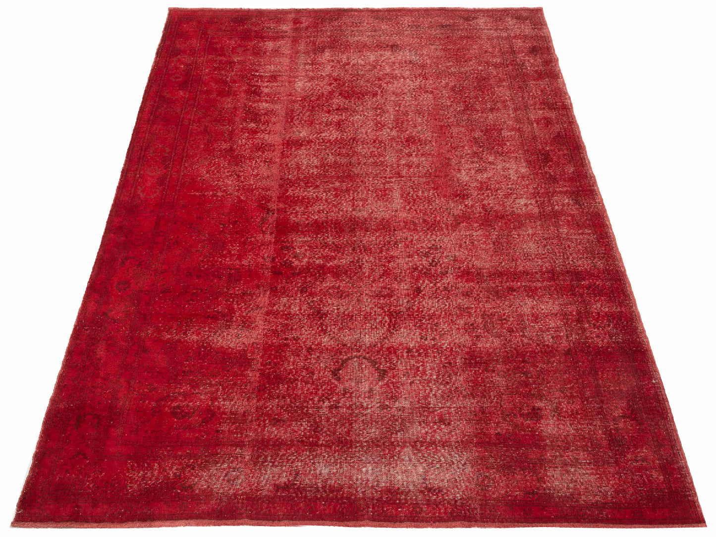 Vintage Red 6.5x9.6 Hand Knotted Rug