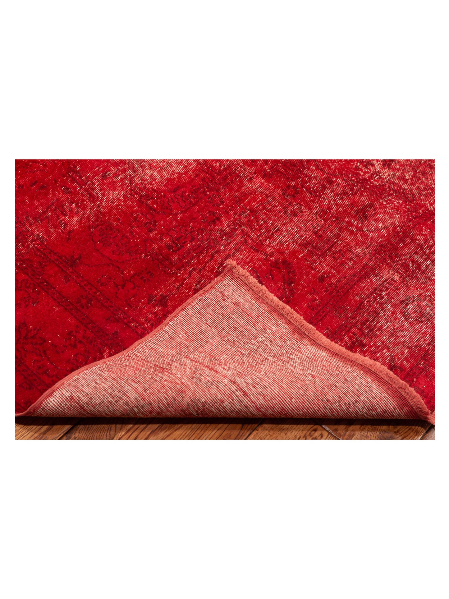 Vintage Red 6.5x9.6 Hand Knotted Rug