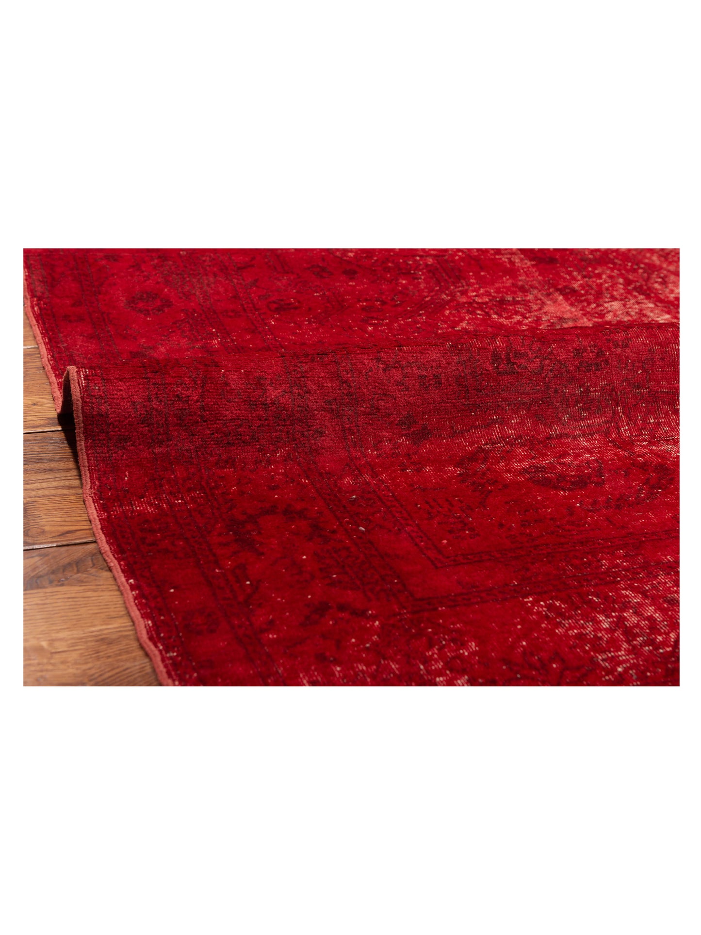 Vintage Red 6.5x9.6 Hand Knotted Rug