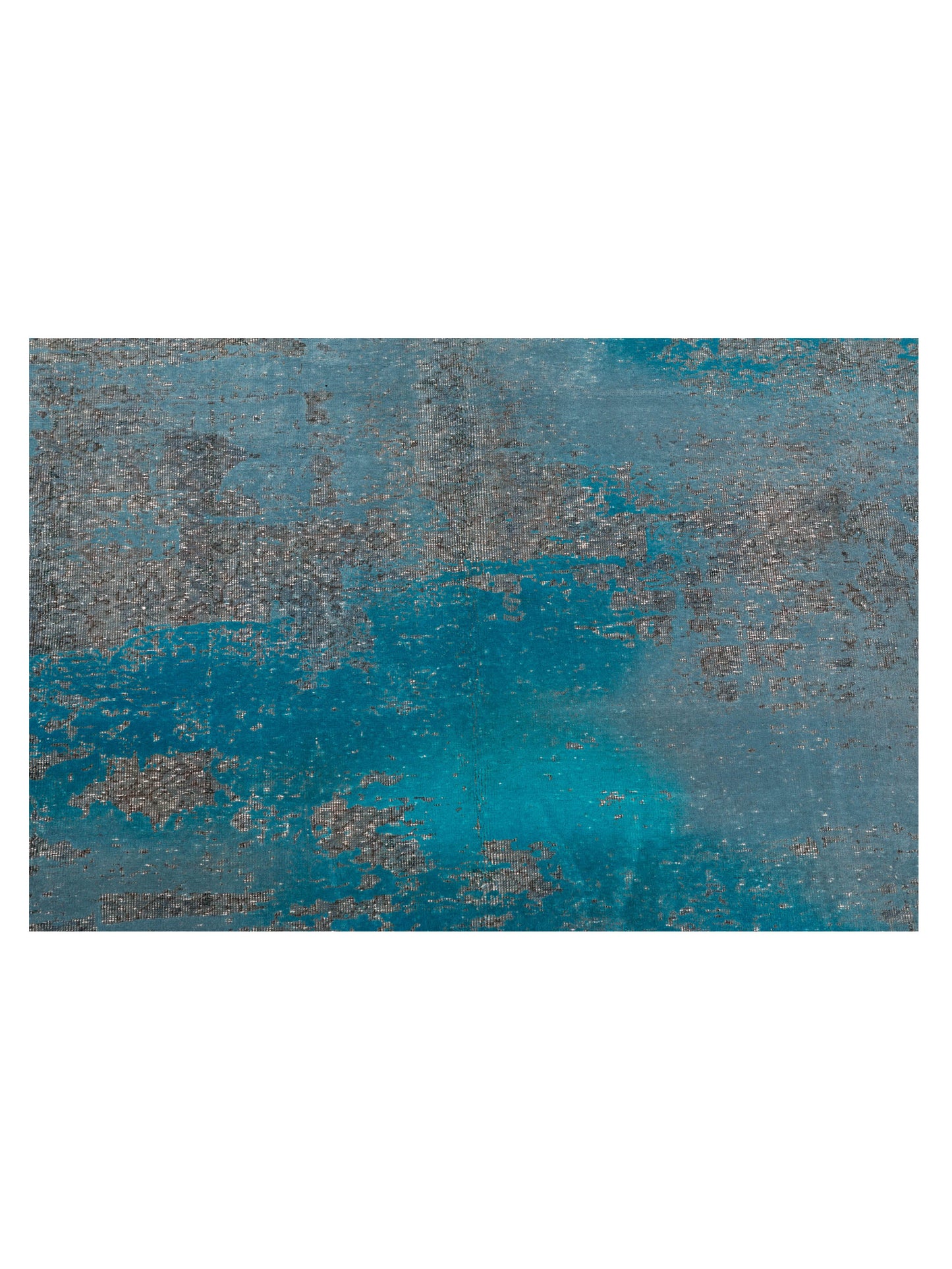 Vintage Blue 6.7x9.8 Hand Knotted Rug