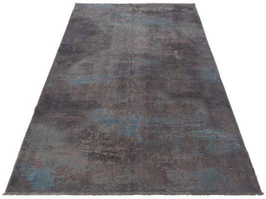 Vintage Gray 6.7x9.6 Hand Knotted Rug