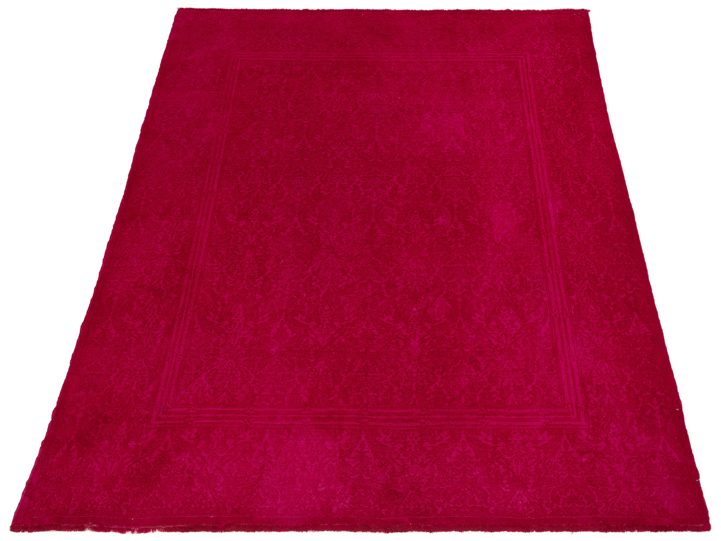 Rechromia Pink Pink 8.3x9.8 Hand Knotted Rug