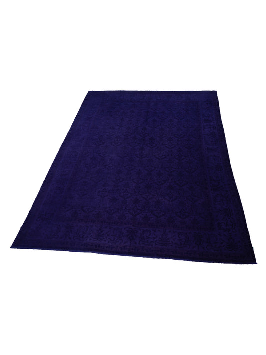 Rechromia Purple Purple 11.10x14.9 Hand Knotted Rug