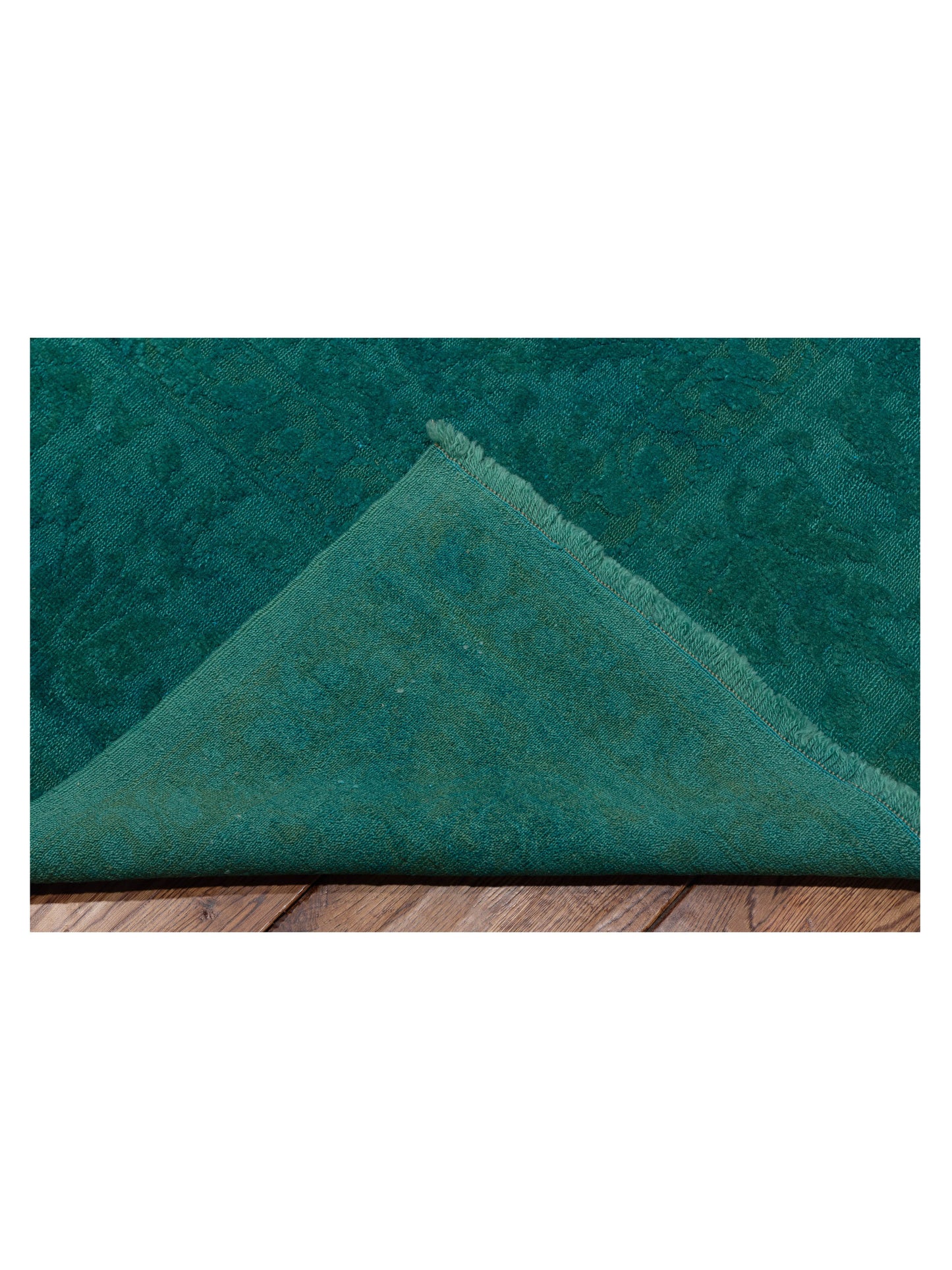 Rechromia Turquoise Dark Turquoise 9.6x11.5 Hand Knotted Rug