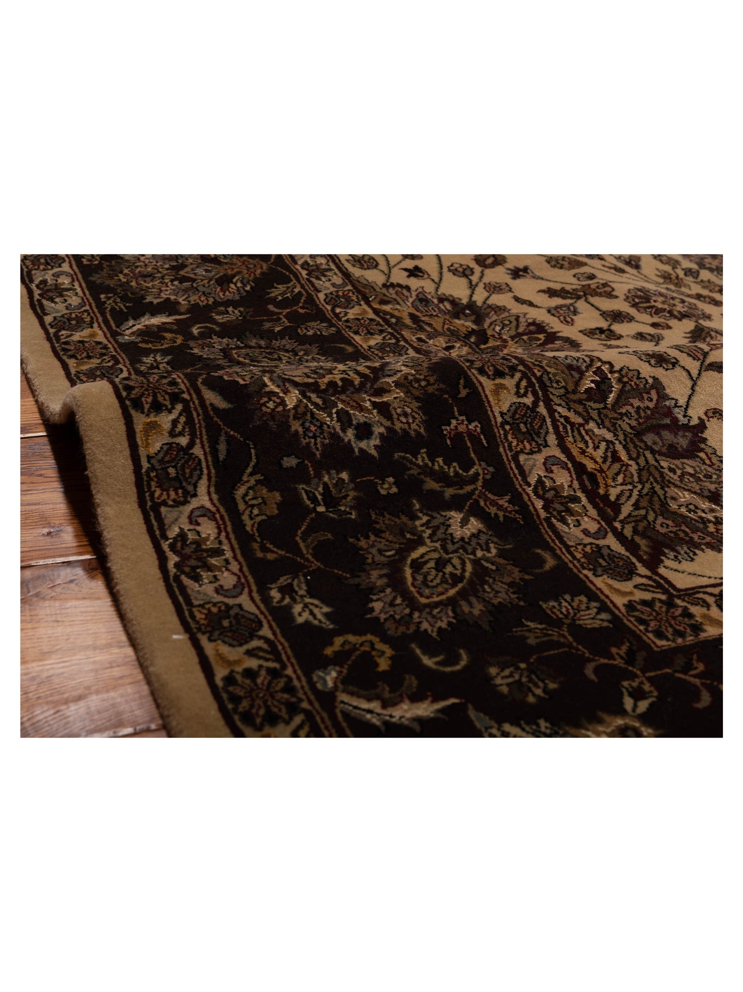 Sansira Beige Brown 8x10.1 Hand Knotted Rug