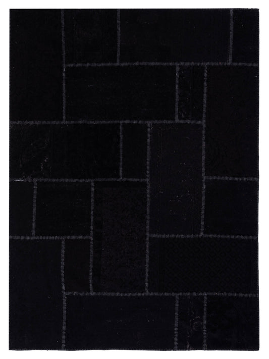 Pasha Turkish Vestige Patchwork  Black Black Contemporary