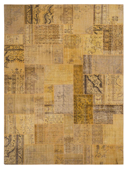 Pasha Turkish Vestige Patchwork  Yellow  Contemporary
