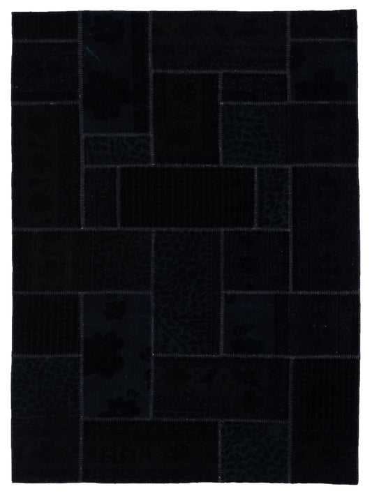 Pasha Turkish Vestige Patchwork  Black  Contemporary