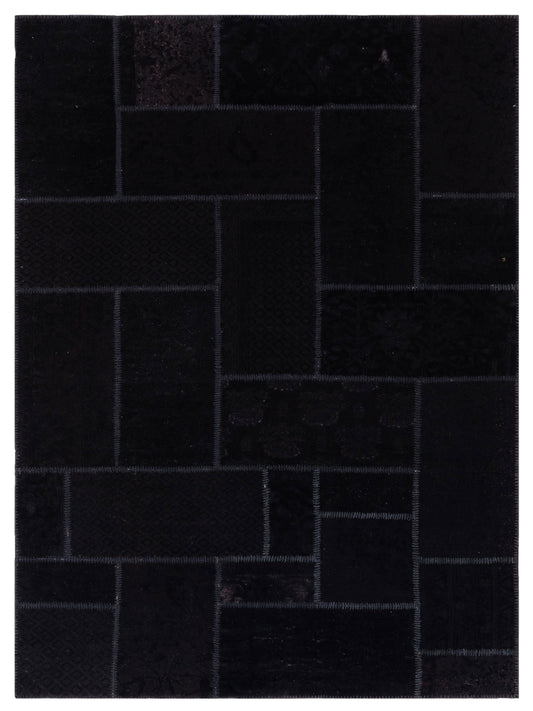 Pasha Turkish Vestige Patchwork  Black  Contemporary
