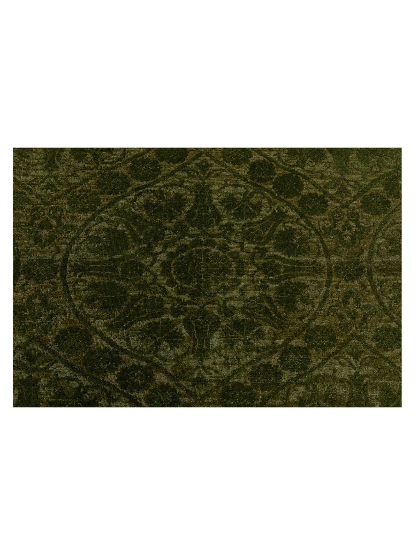 Rechromia Green Green 6.2x8.9 Hand Knotted Rug