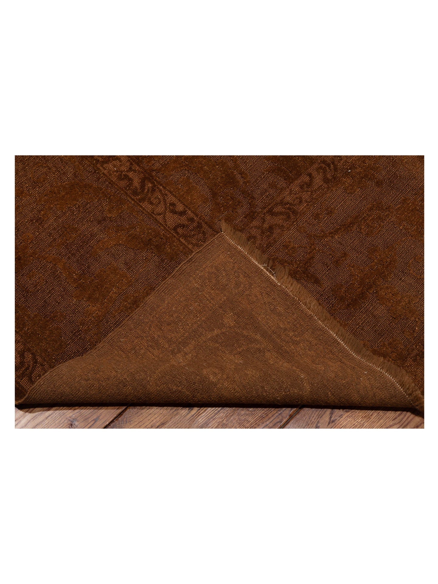Rechromia Brown Dark Brown 9.1x11.6 Hand Knotted Rug