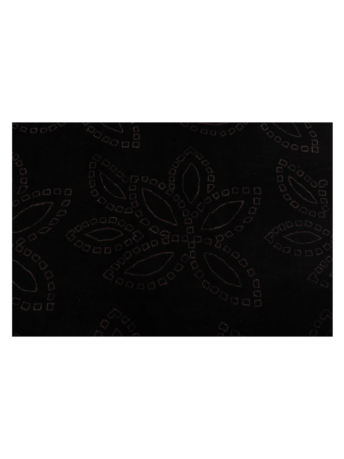 Tibarra Black 9x12 Hand Knotted Rug