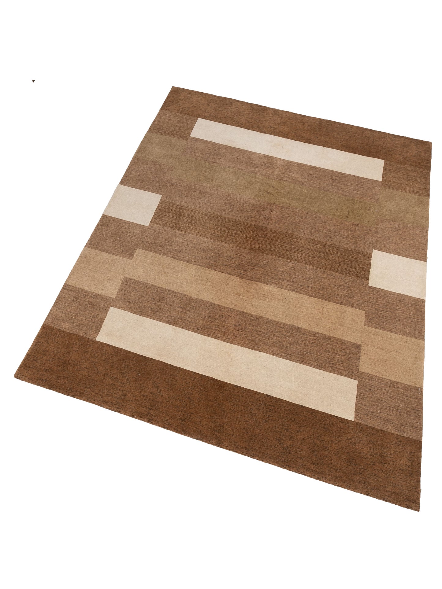Tibarra Brown 7.11x11.1 Hand Knotted Rug